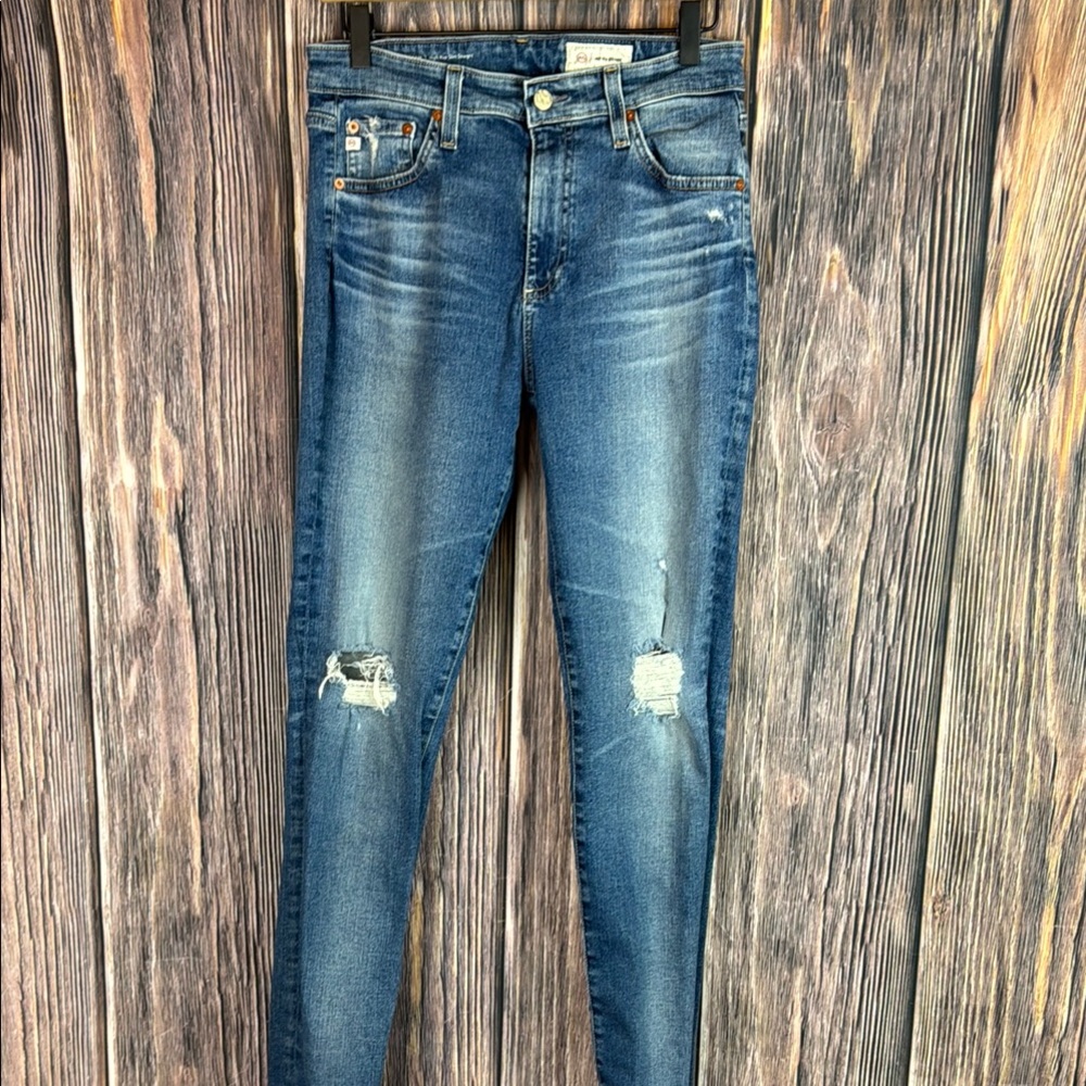 AG Mari High Rise Distressed Jeans - Picture 1 of 14